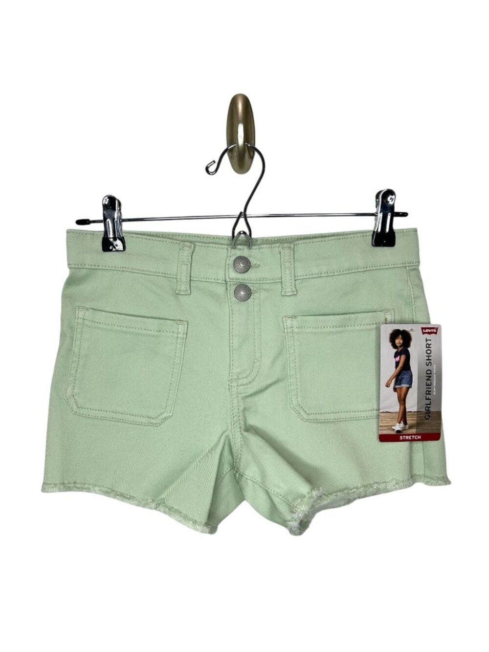 NWT Levi's Girls' Size 12 Front Pocket Shorts with 3" Inseam, MSRP $36